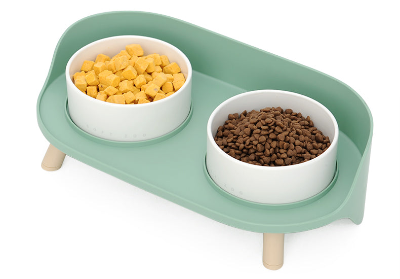 Cat and Dog Bowl with Tray